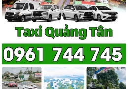 Taxi Quảng Tân- Gọi là có xe ngay