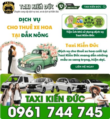 Dịch vụ cho thuê xe hoa tại Kiến Đức