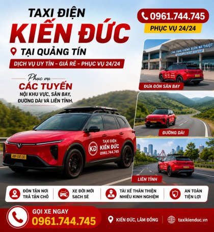Taxi Điện Kiến Đức tại Quảng Tín