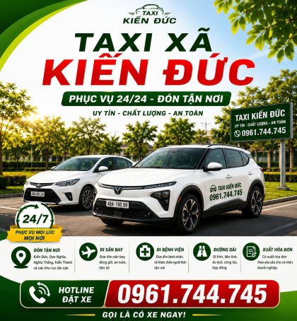 Taxi Xã Kiến Đức Lâm Đồng 24/24 | 0961.744.745