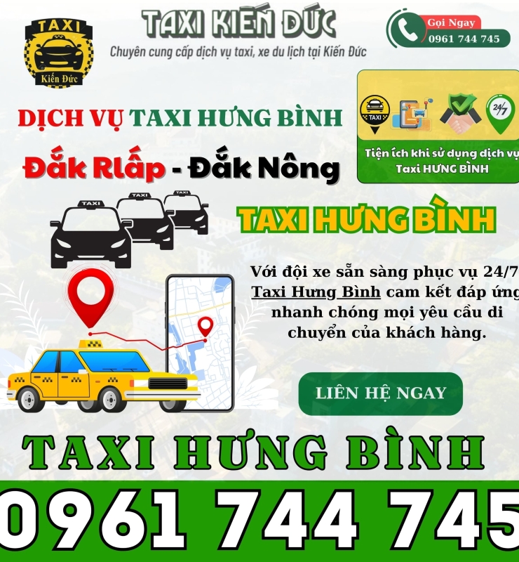 Taxi Hưng Bình – Đắk Nông