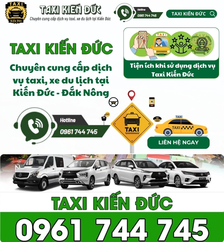 Taxi Kiến Đức - Chuyên cung cấp dịch vụ Taxi tại Kiến Đức