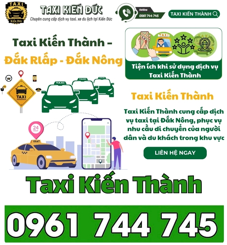Taxi Kiến Thành – Đắk Rlấp -Đắk Nông