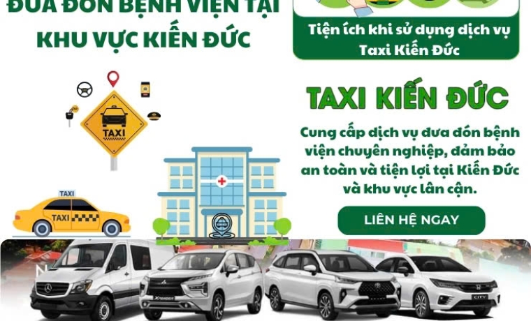 Taxi Kiến Đức Đưa đón Bệnh Viện tại khu vực Kiến Đức