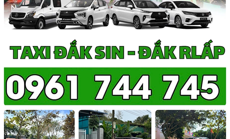 Taxi Đắk Sin – Đắk Rlấp – Đắk Nông