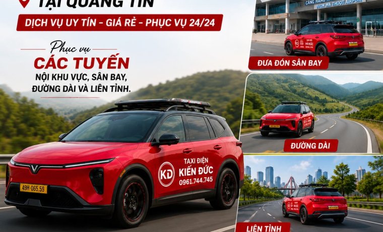 Taxi Điện Kiến Đức tại Quảng Tín
