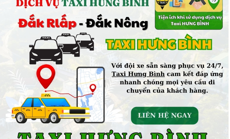 Taxi Hưng Bình – Đắk Nông