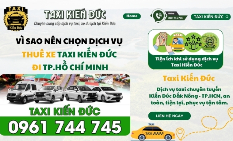 Liên hệ Đặt Xe Kiến Đức Đi Sài Gòn