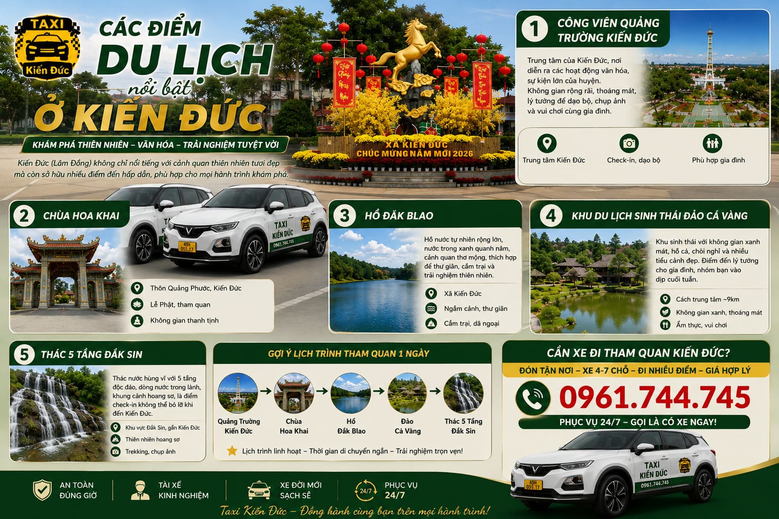 Các điểm du lịch ở Kiến Đức Lâm Đồng đáng ghé