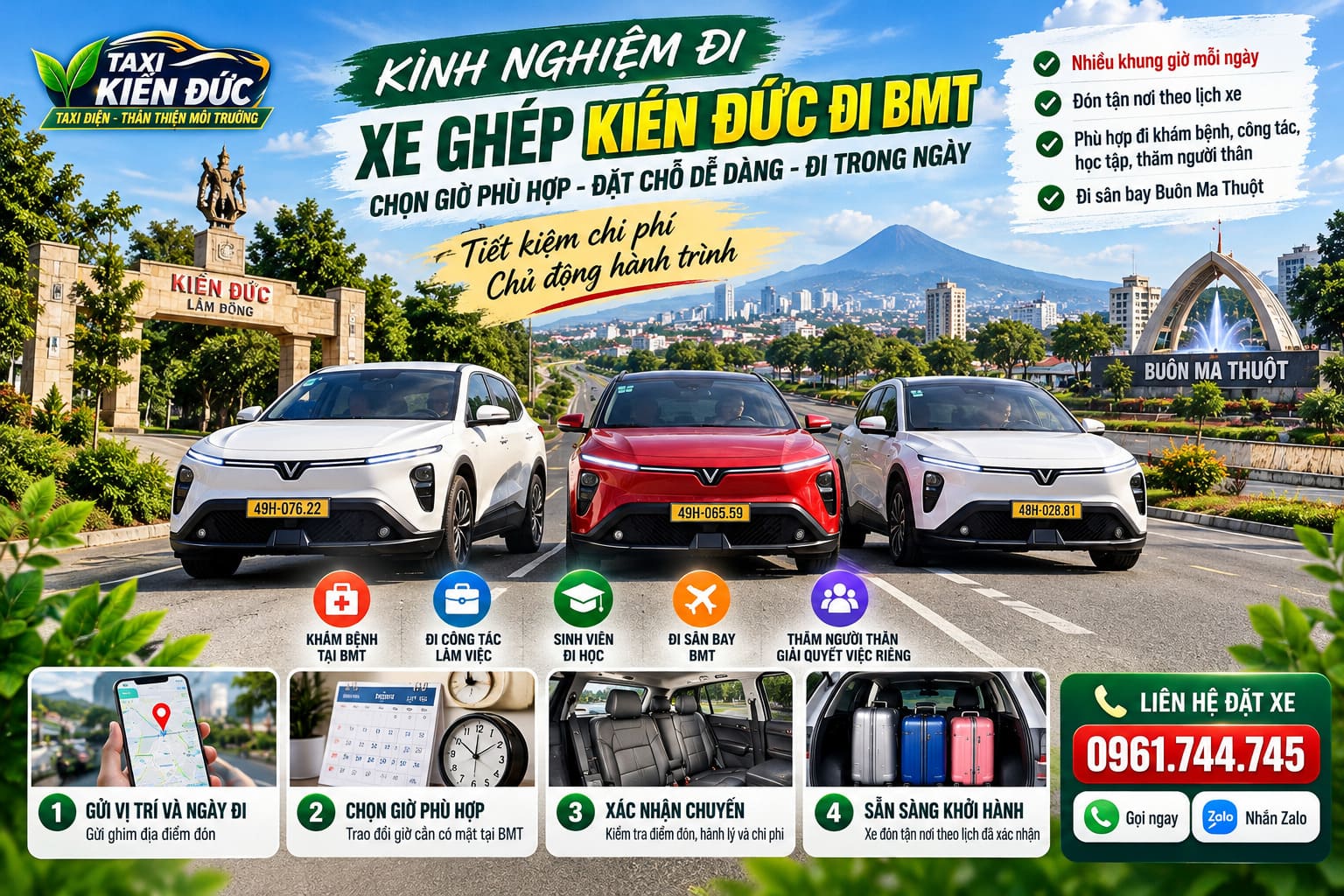 Xe Ghép Kiến Đức đi BMT
