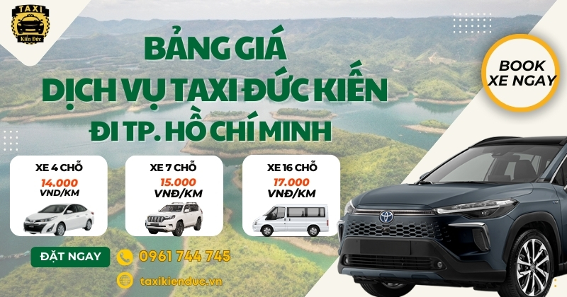 Bảng giá dịch vụ Taxi Kiến Đức