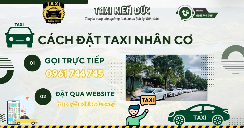 Cách đặt taxi Nhân Cơ