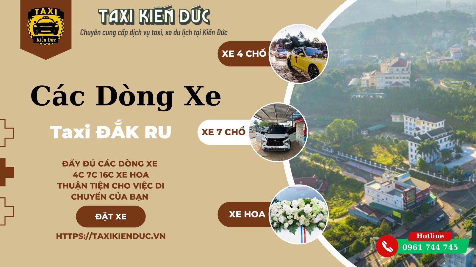 Các Loại Xe Taxi Đắk Ru