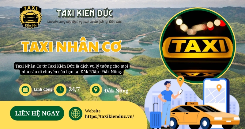 Taxi Nhân Cơ - Giải Pháp Di Chuyển Nhanh Chóng Và Tiện Lợi